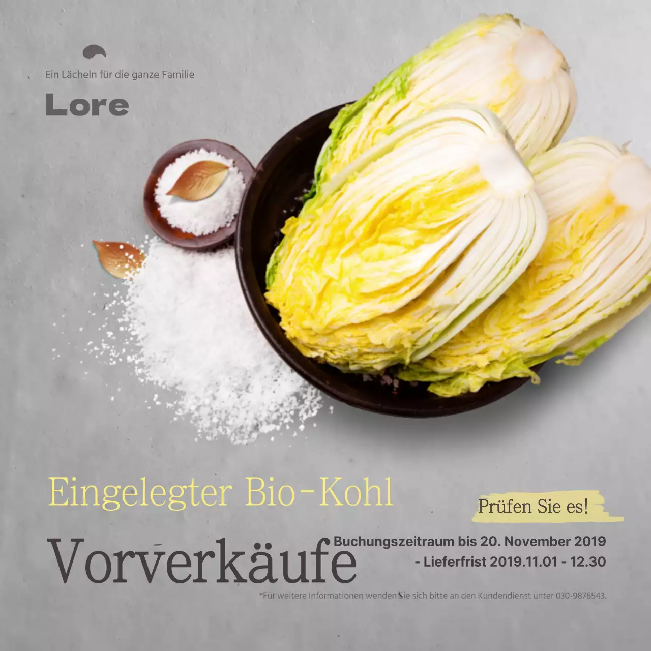 Eingelegter Bio-Kohl