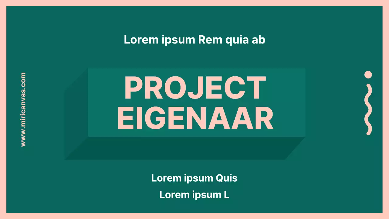 PO vacaturepresentatie in groen en roze