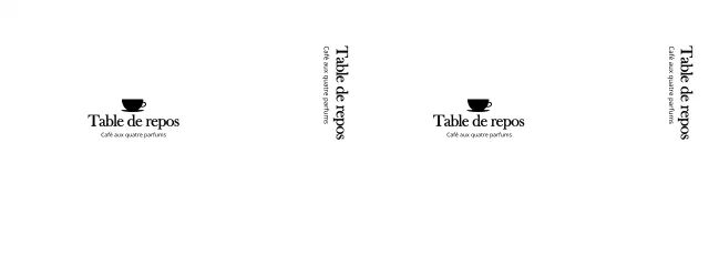 Logo d'un café au style simple et émotionnel