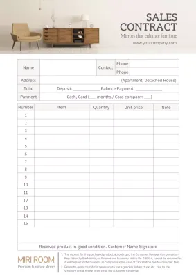 Beige Modern Sales Document