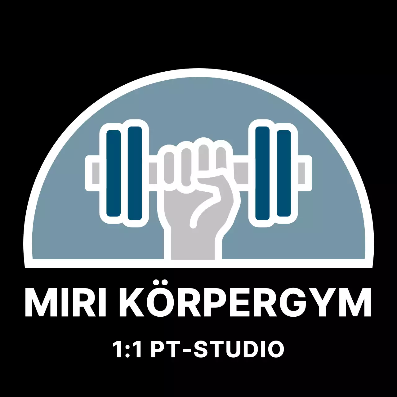 Schwarzer einfacher Turnhallen-Logo Turnhallen-Öko-Beutel