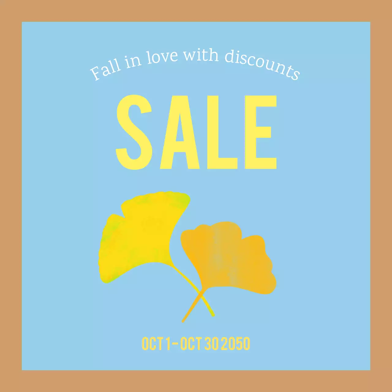 Blue Simple Sale Promotion Social Media Post