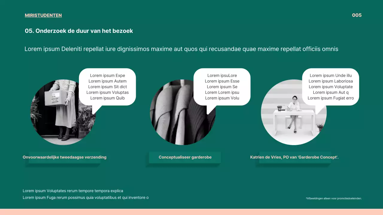 PO vacaturepresentatie in groen en roze