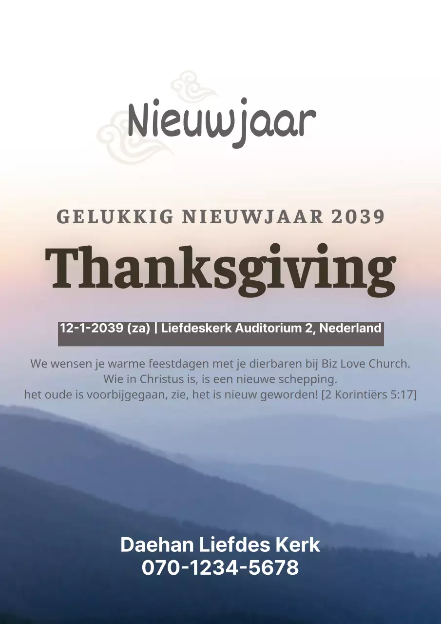 Nieuwjaarsdankdienst