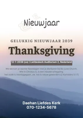 Nieuwjaarsdankdienst