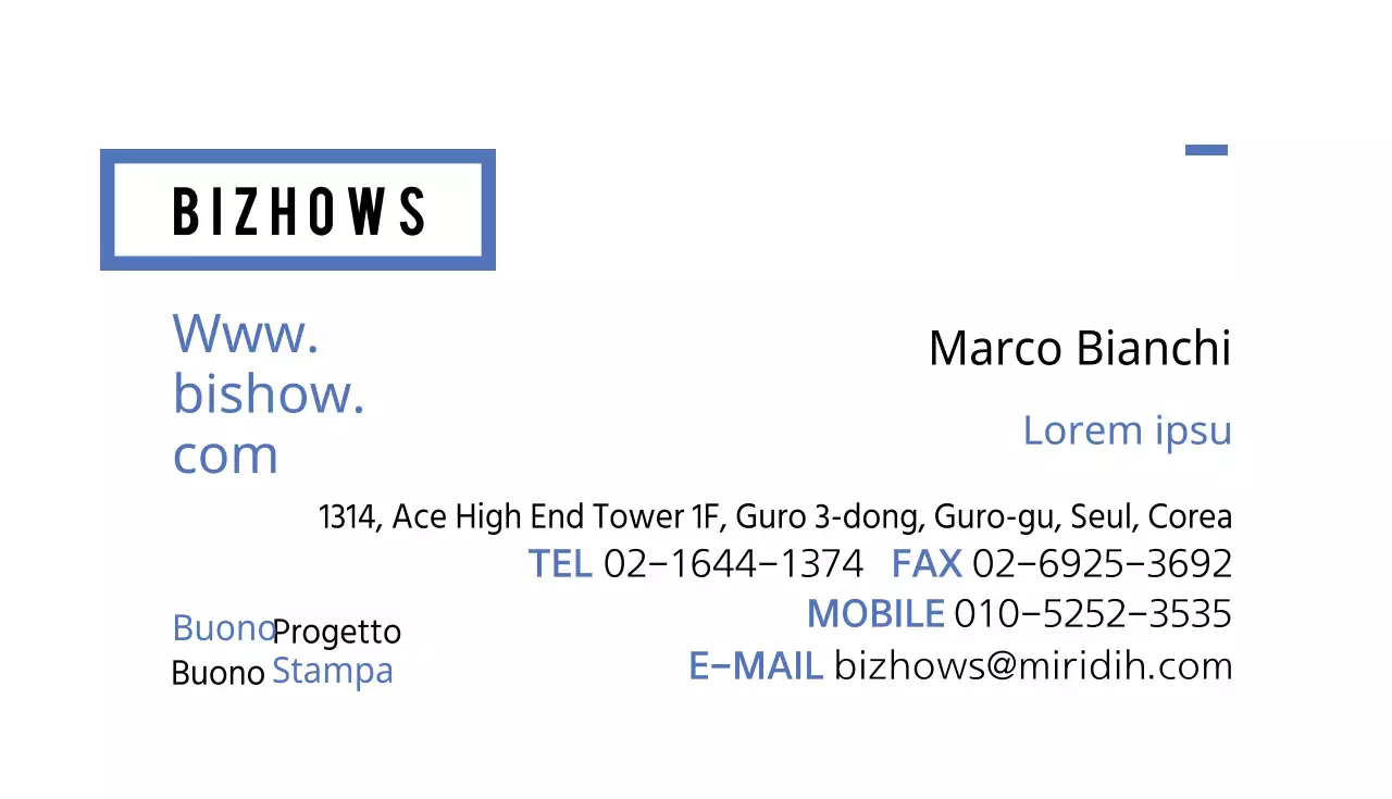 Biglietti da visita aziendali