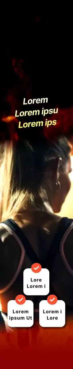 Un fond noir et rouge pour une promotion audacieuse du fitness