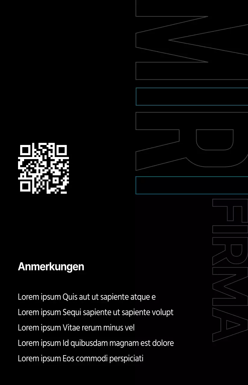 Einfaches Unternehmen mit monochromen blauen Grafikakzenten