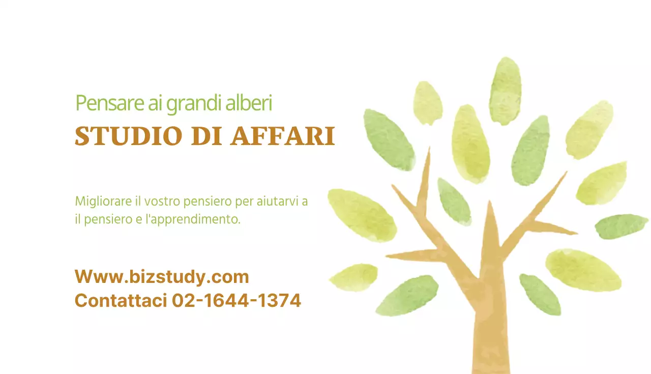 Pensare ai grandi alberi