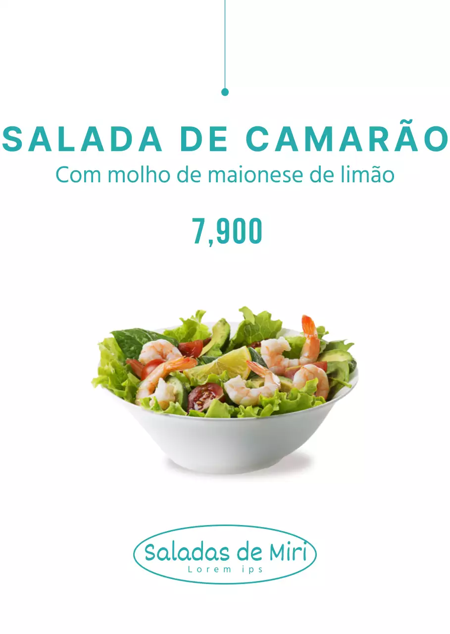 Limpar os painéis das ementas das saladas