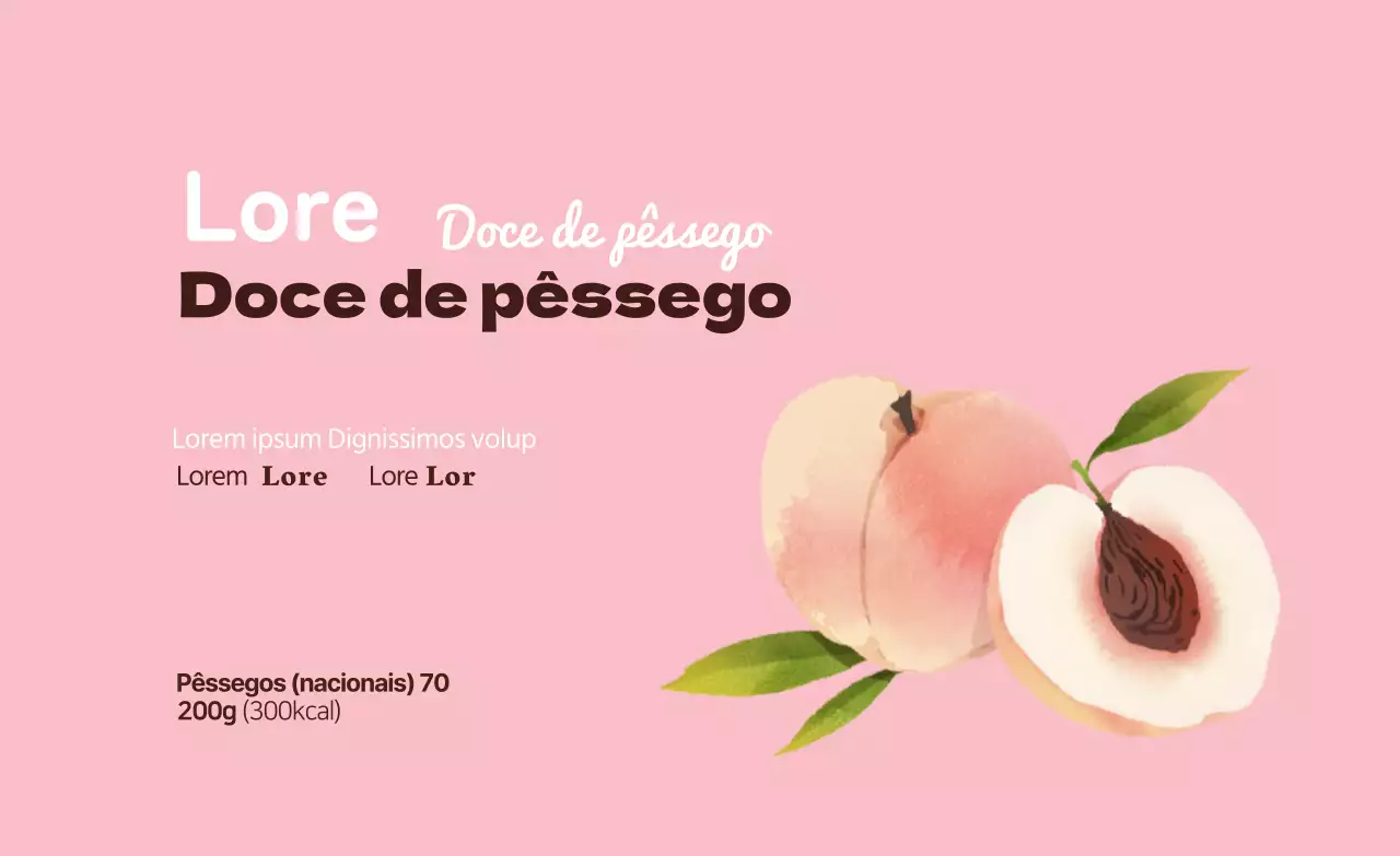 Compota de pêssego biológica