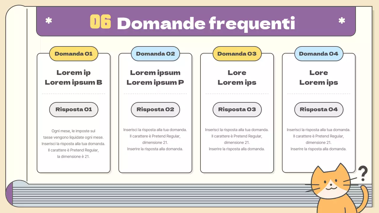 Pianificazione di pubblicazioni kitsch in giallo e viola Materiale didattico