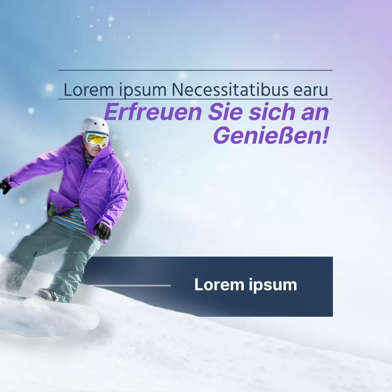 Spüren Sie den Winter