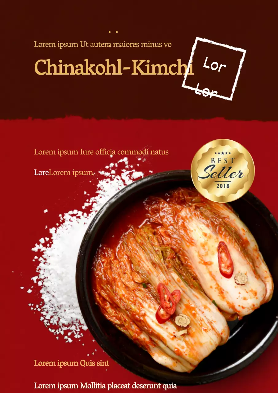 Ein Flugblatt für ein Ramen-Restaurant in Rot