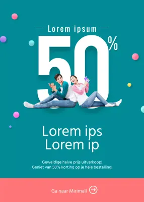 De halve prijs uitverkoop is begonnen!