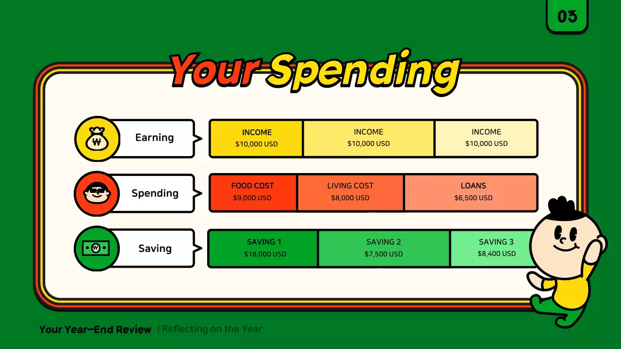그린 레트로 리뷰 프리젠테이션
