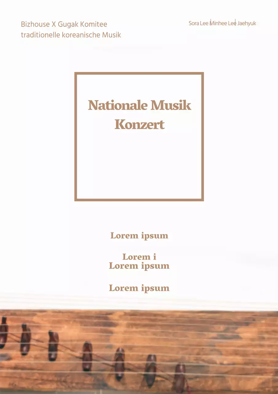 Bewerben Sie ein einfaches klassisches Musikkonzert mit einem schwarzen Klavierfoto