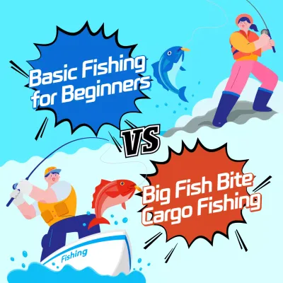 Blue Comic Fishing Guide Instagram Post