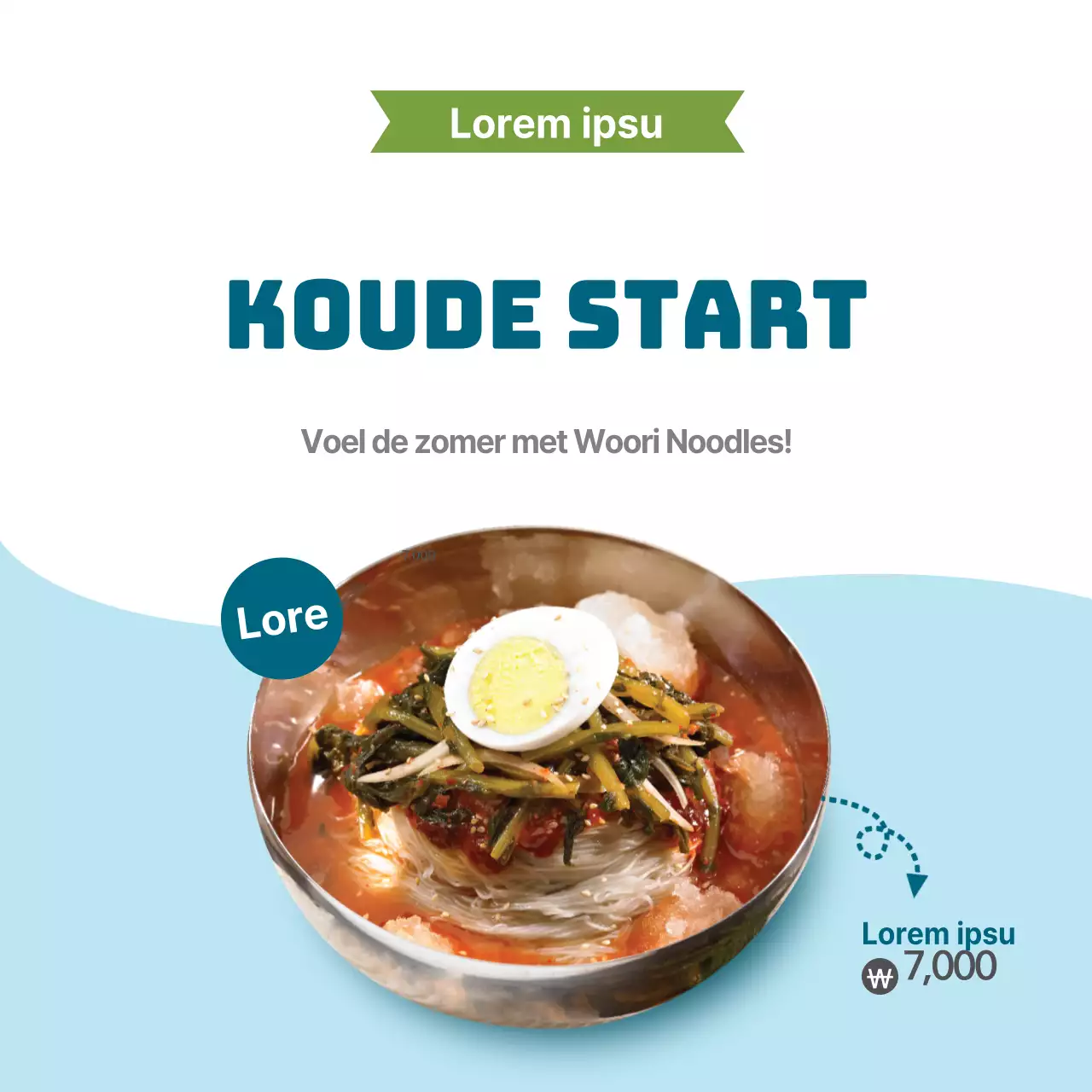 Zomerse koude noedels