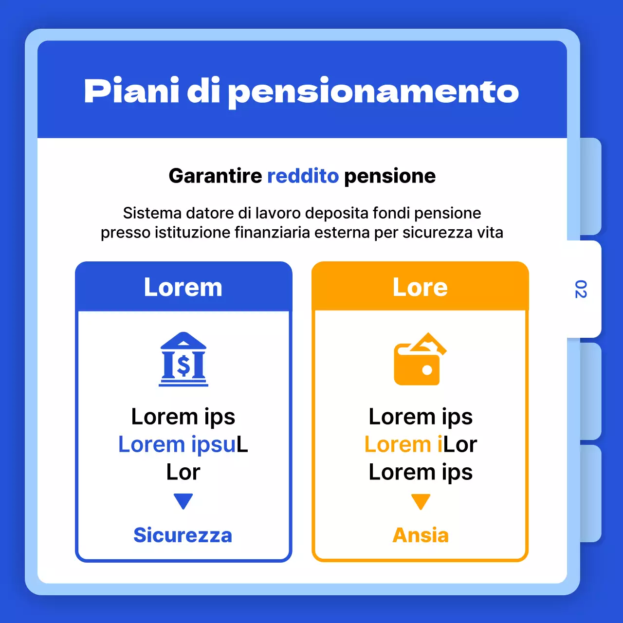 Notizie sulle carte di credito per le sovvenzioni con il tema della cartella blu
