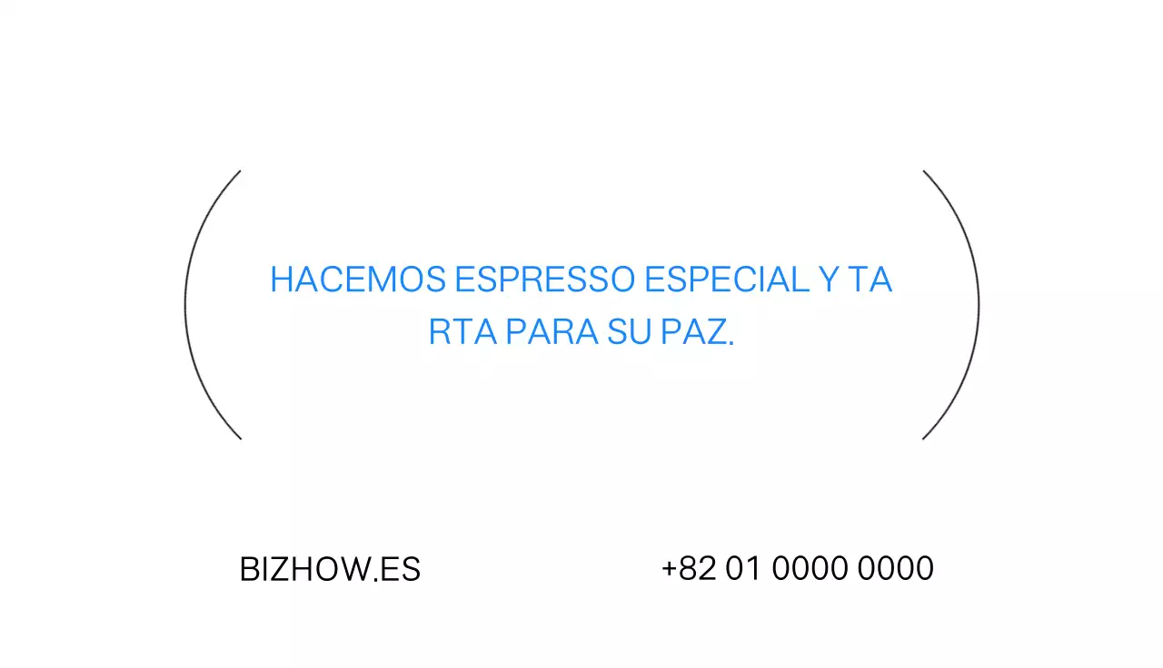 Tarjeta de visita en inglés con un color de acento llamativo