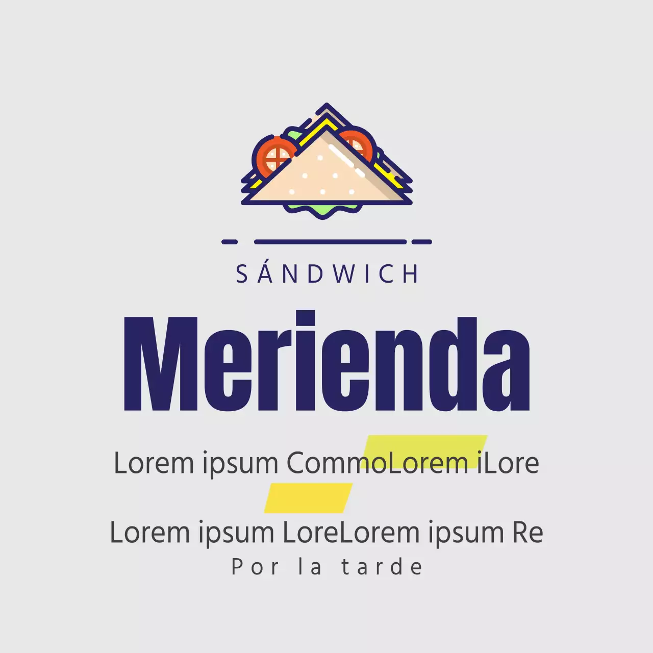 Bocadillos por la tarde