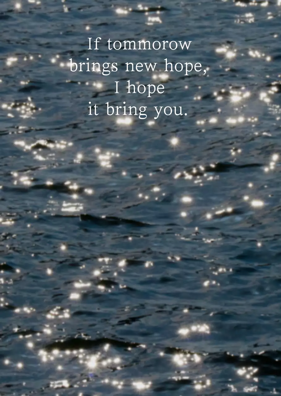 Calming waves photo and text