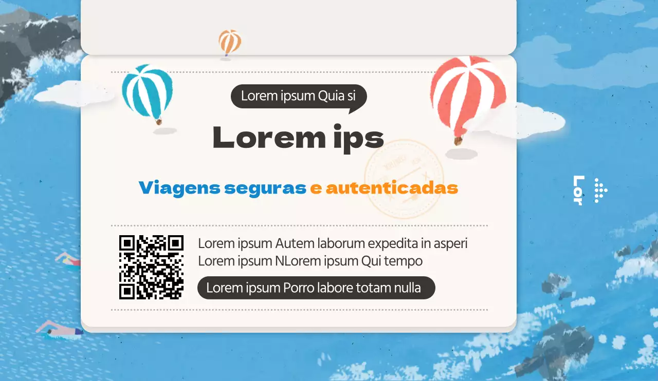 Cores azuis frescas Conceito de passaporte limpo Campanhas de viagens seguras e protegidas Materiais promocionais e informativos