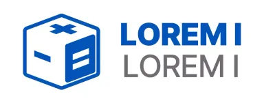 Ontwerp een logo voor een school voor wiskundebijles met een blauw en grijs dobbelsteenvormig logo