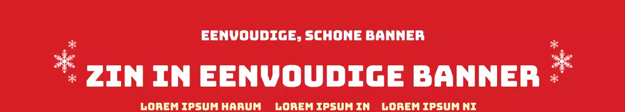 Rode nette kerstbanier