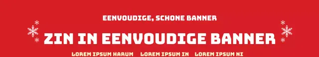 Rode nette kerstbanier