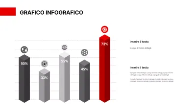 Un semplice grafico in rosso e nero