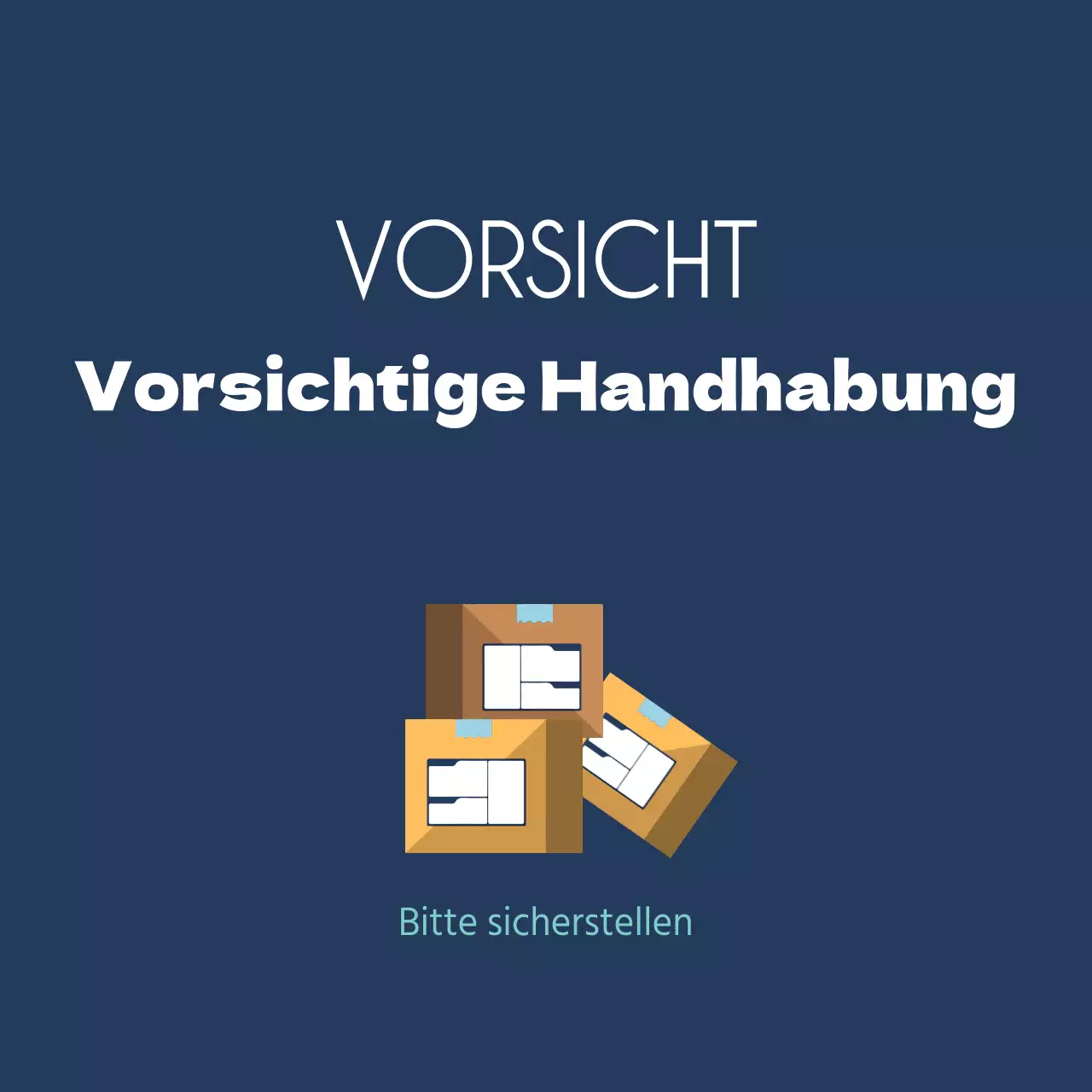 Vorsichtige Handhabung