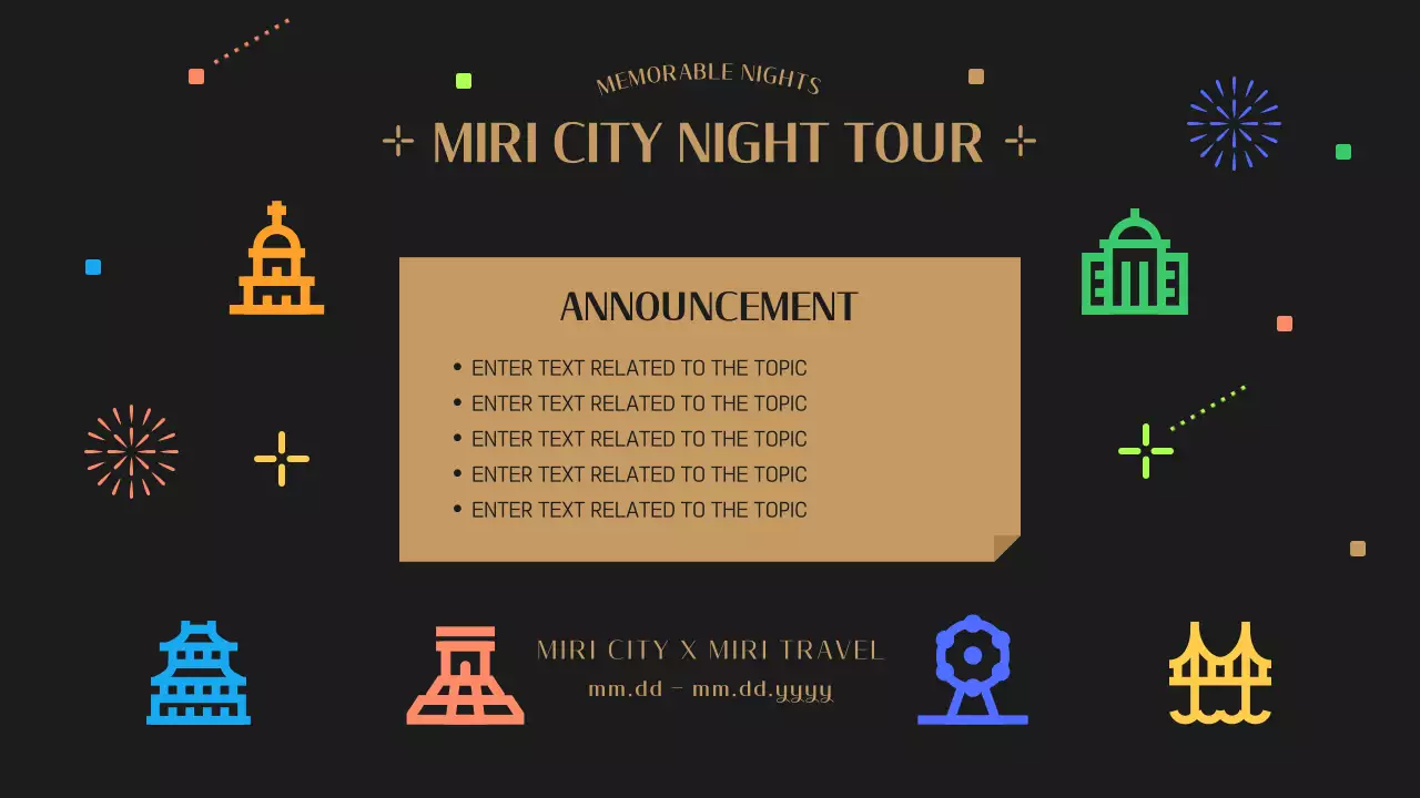 Black Modern Travel Promotion Presentation