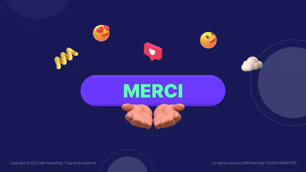 Plan marketing publicitaire illustré en 3D en bleu (Présentation)