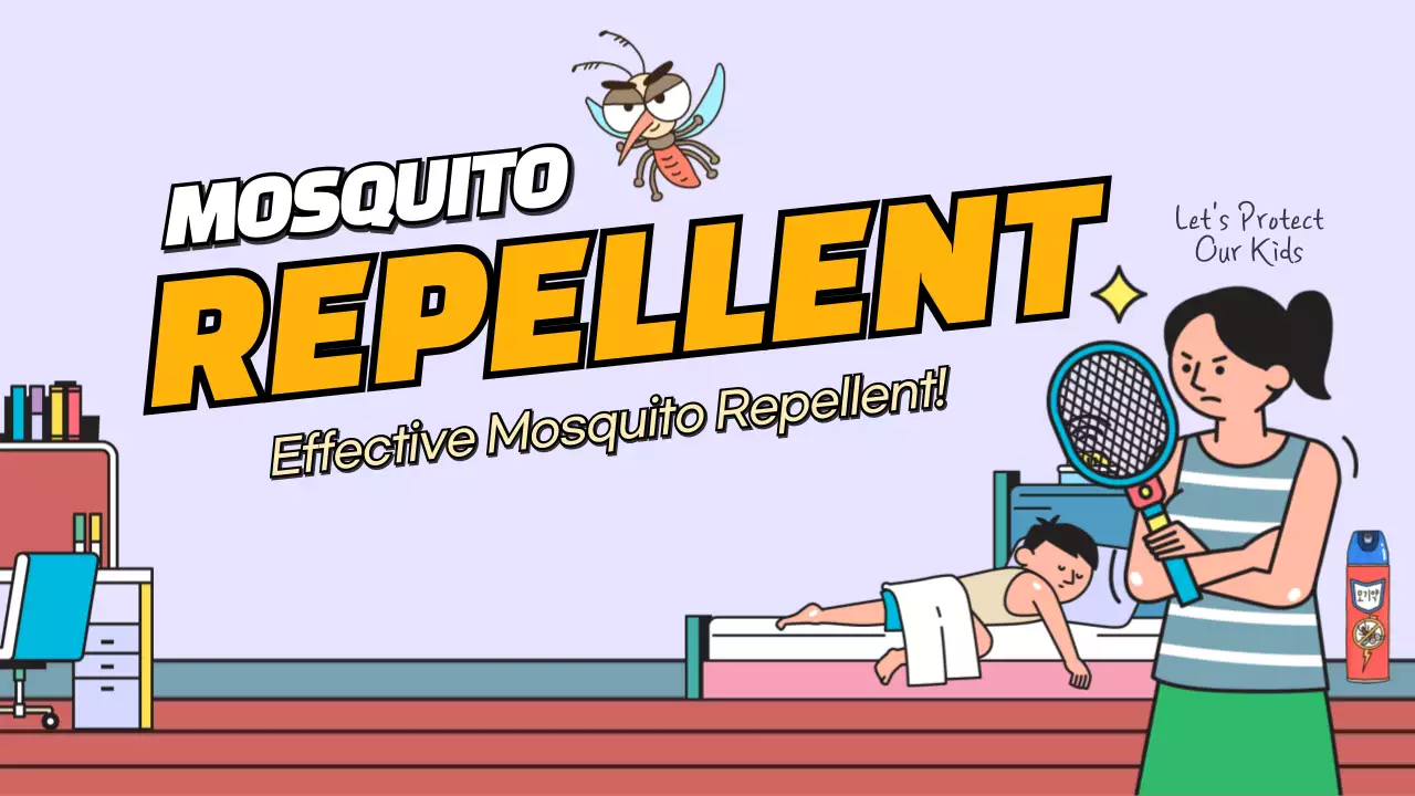 Yellow Comic Mosquito Advertisement YouTube Thumbnail
