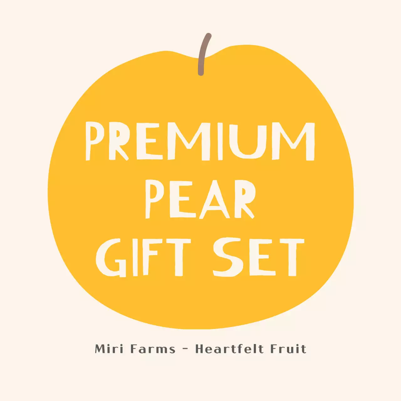 Stiker Lingkaran Pir Teks Bergambar