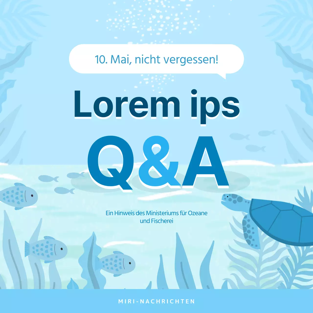 Was ist in dem himmelblauen Meereswald und dem Tag der Meeresfrüchte?