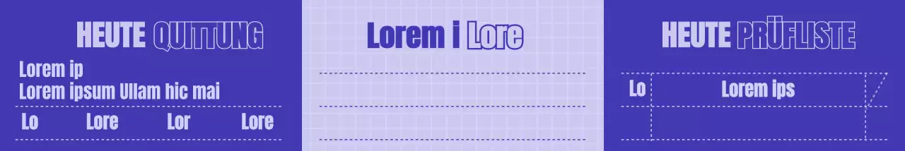 Einfaches Empfangskonzeptmuster in Marineblau und Lila