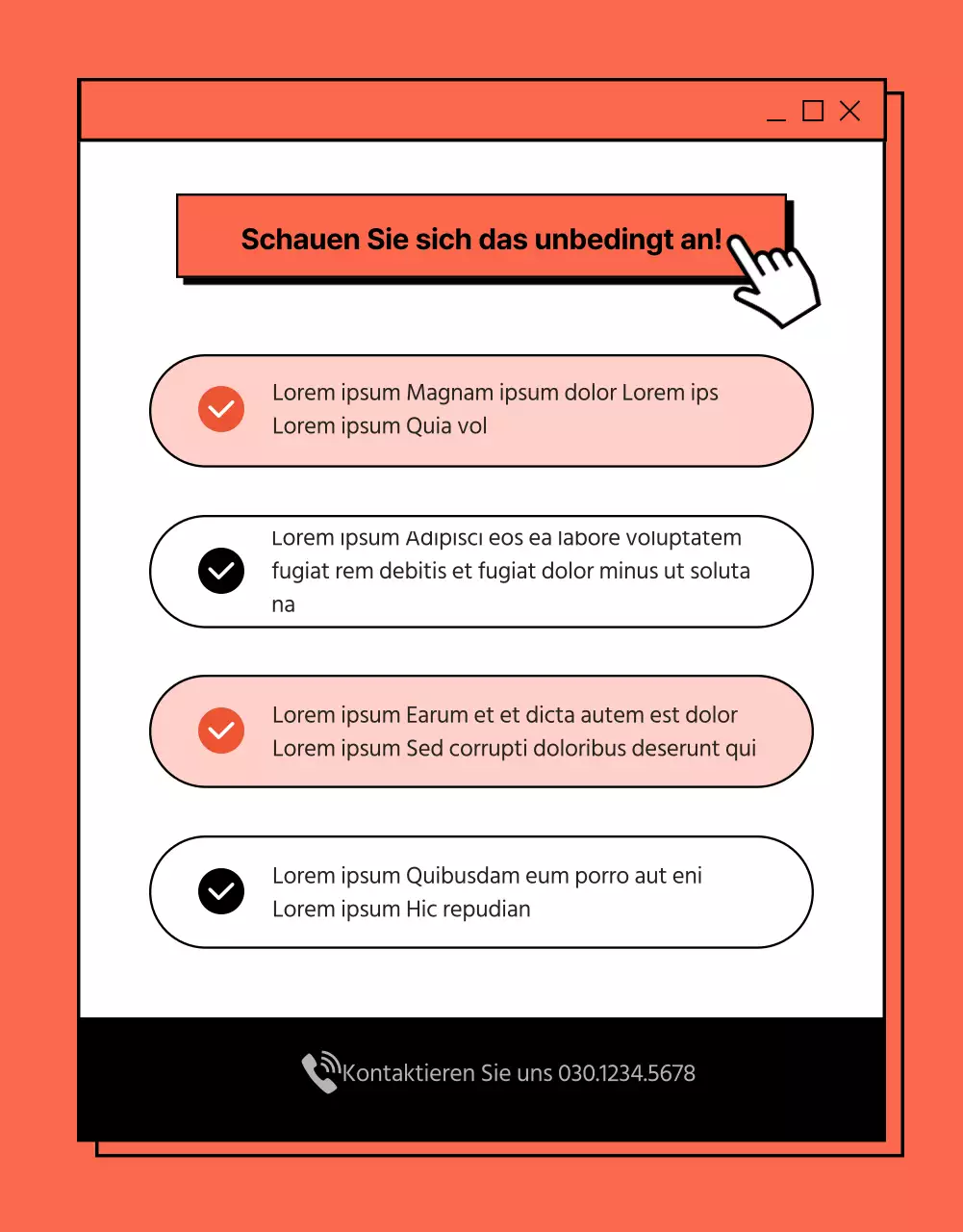 Bewerben Sie Ihre Kompetenz in der Lebenslaufberatung mit einem einfachen rot-weißen E-Book-Konzept