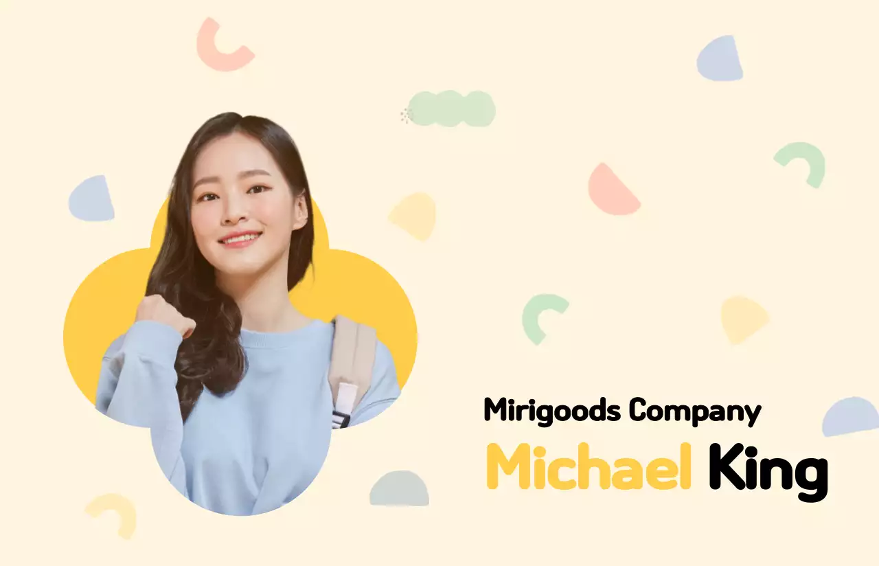 Khái niệm trang trí hình học màu vàng dễ thương hồ sơ thẻ nhân viên 