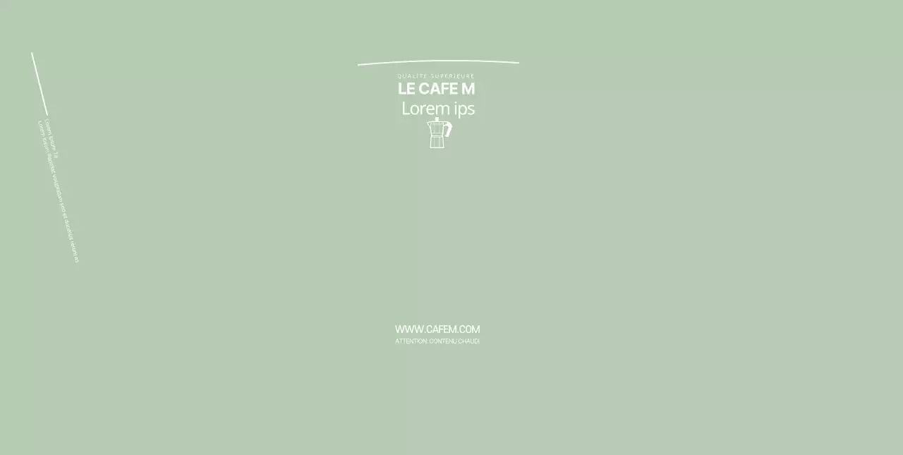 illustration verte café propre