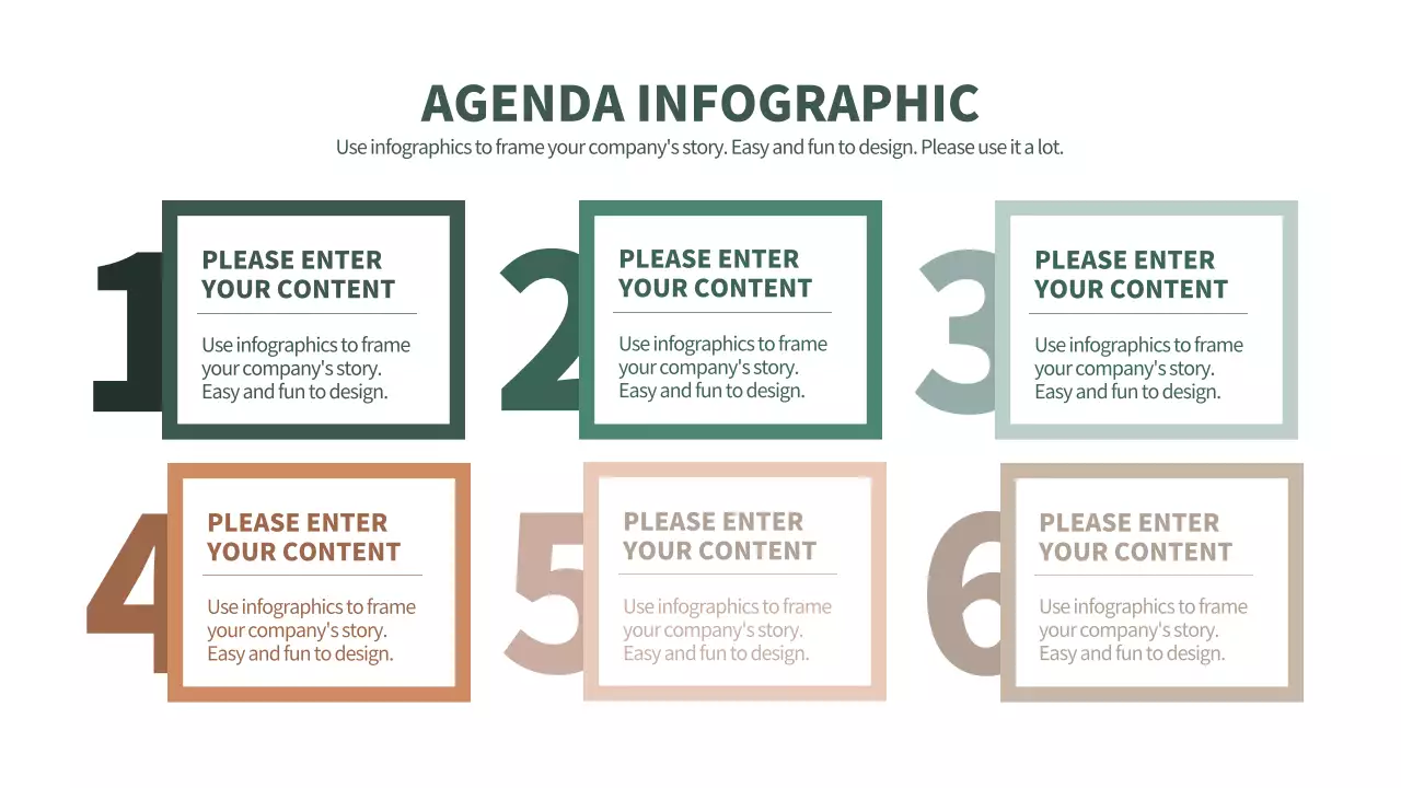 カラフル シンプル ビジネス プラン インフォグラフィック