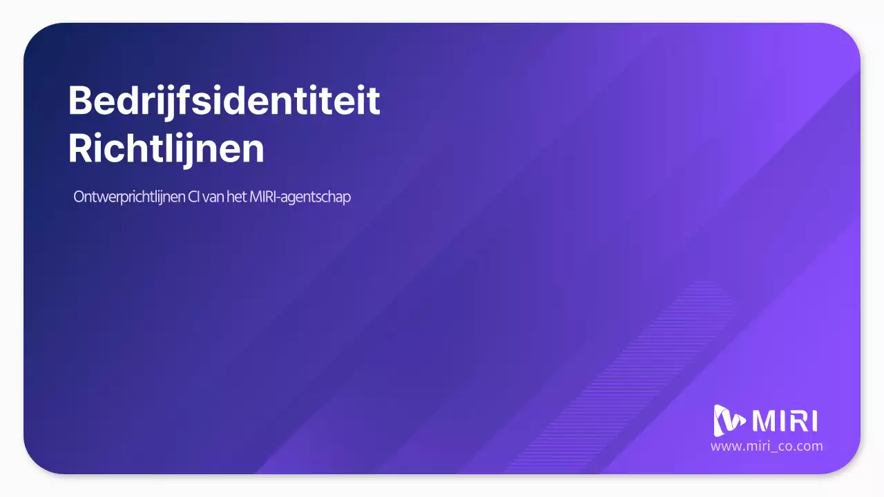 Zakelijke merkrichtlijnen in paars