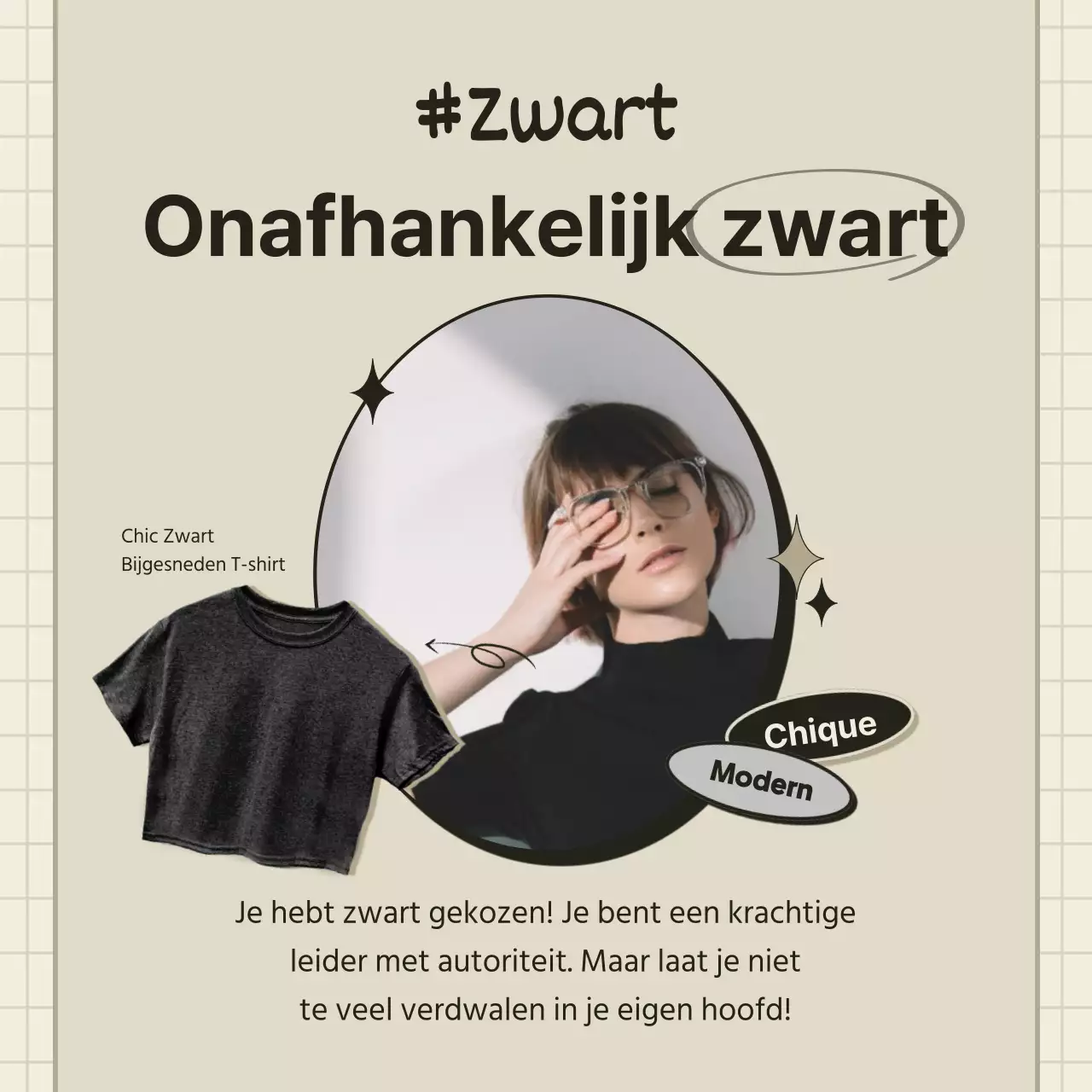 De psychologische test van oranje en beige t-shirtkleuren