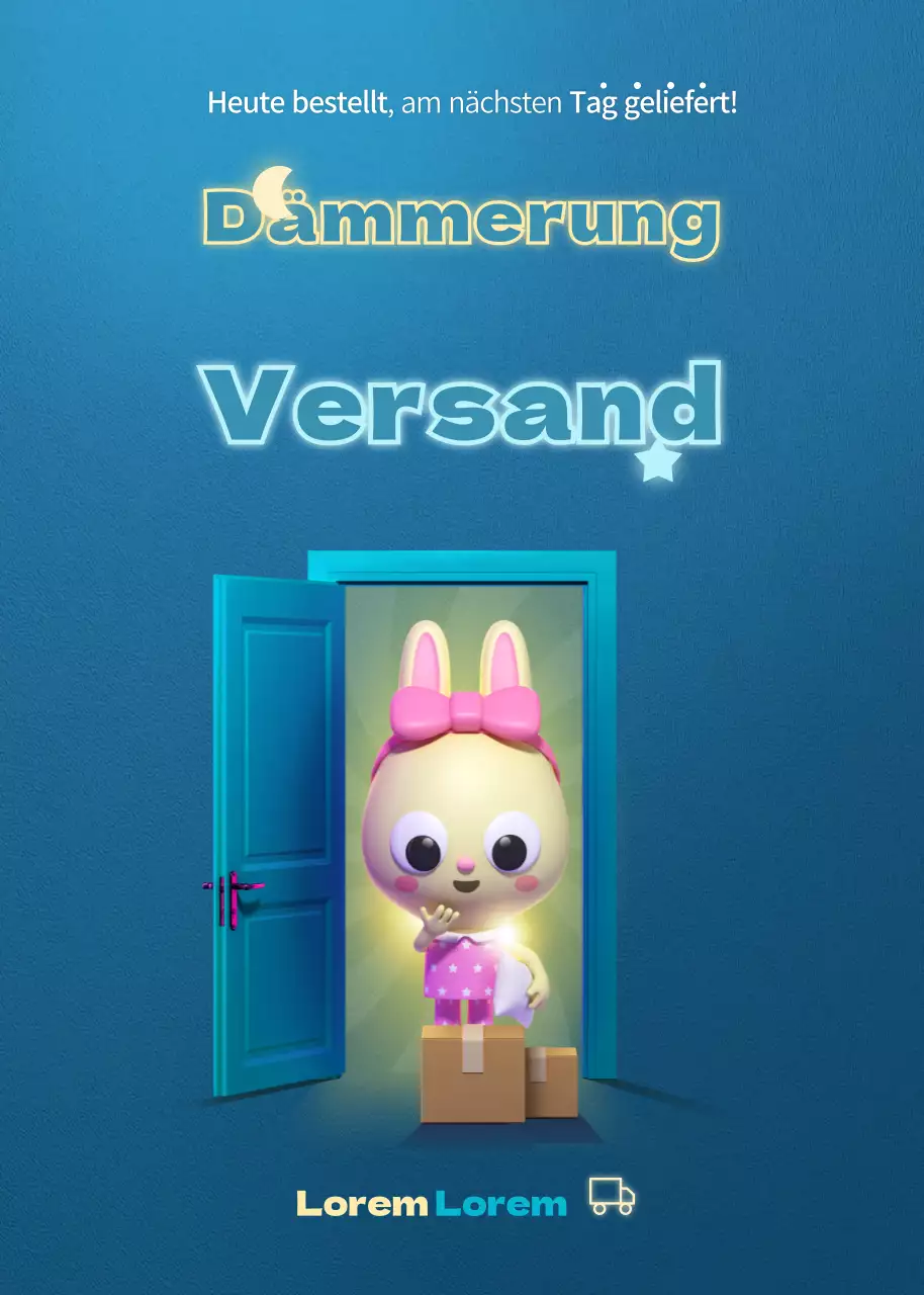 Lieferung am frühen Morgen