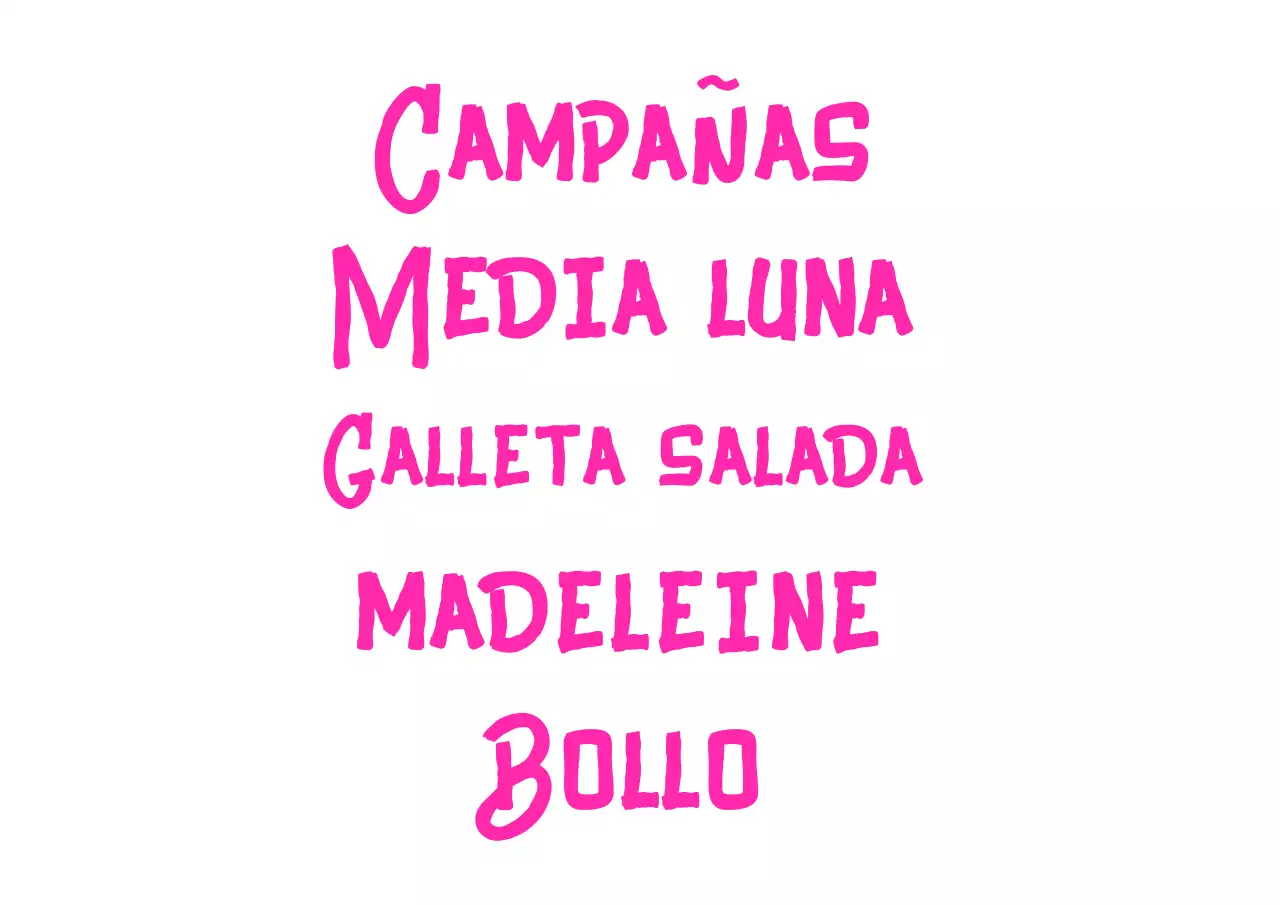 Promocionar una tienda de postres en rosa fuerte con texto en inglés