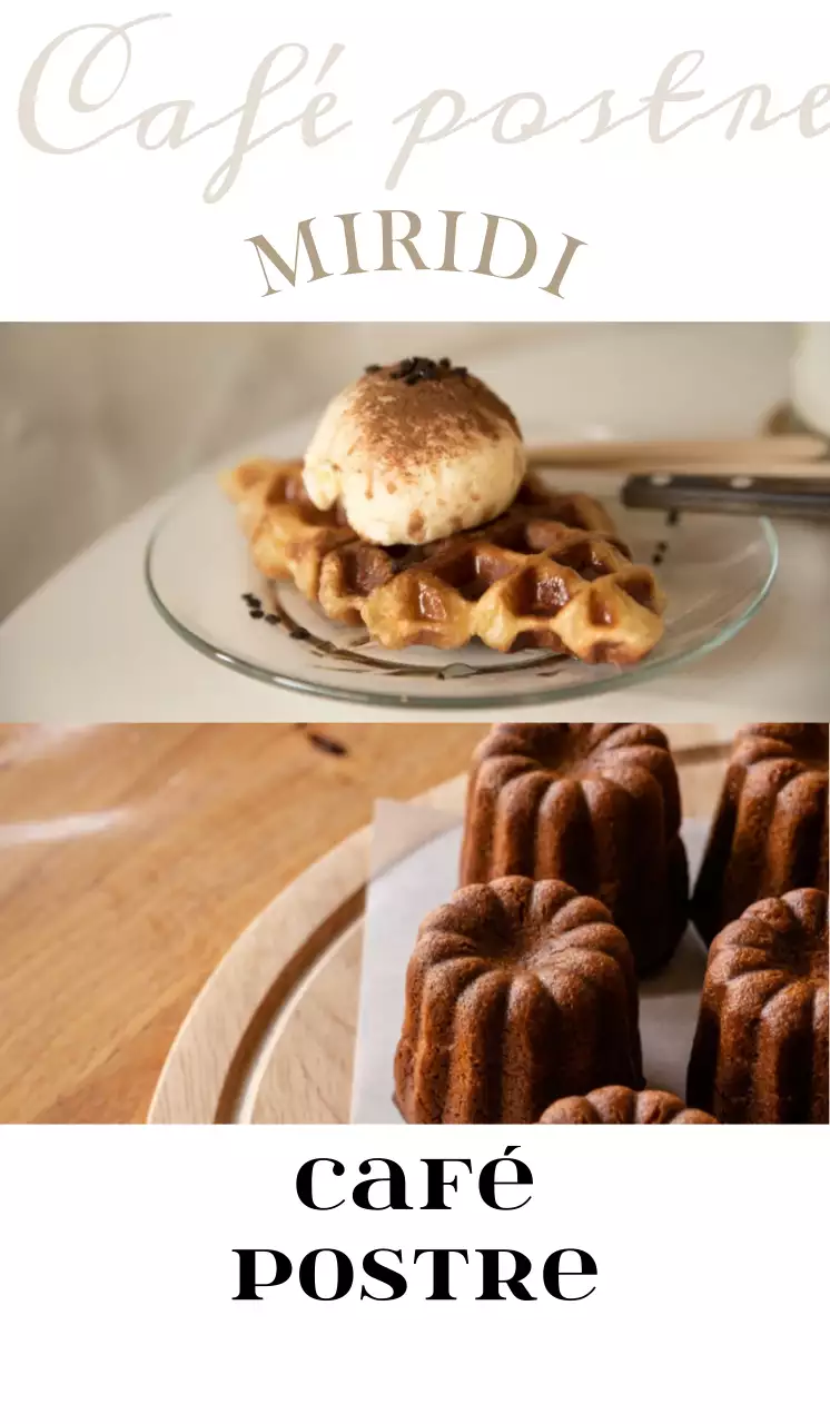 Material promocional para una cafetería de brunch emocional