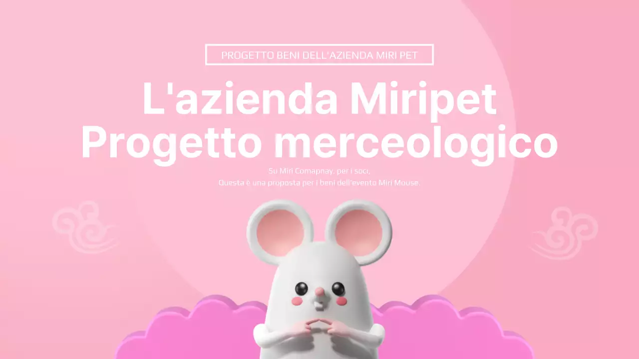 Presentazione della merce in rosa e bianco