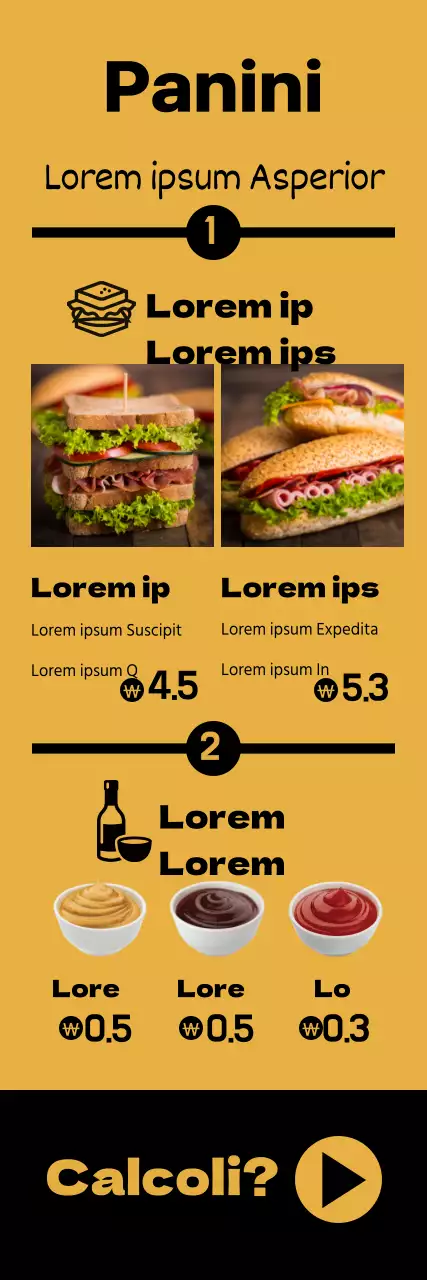 Selezionare un panino